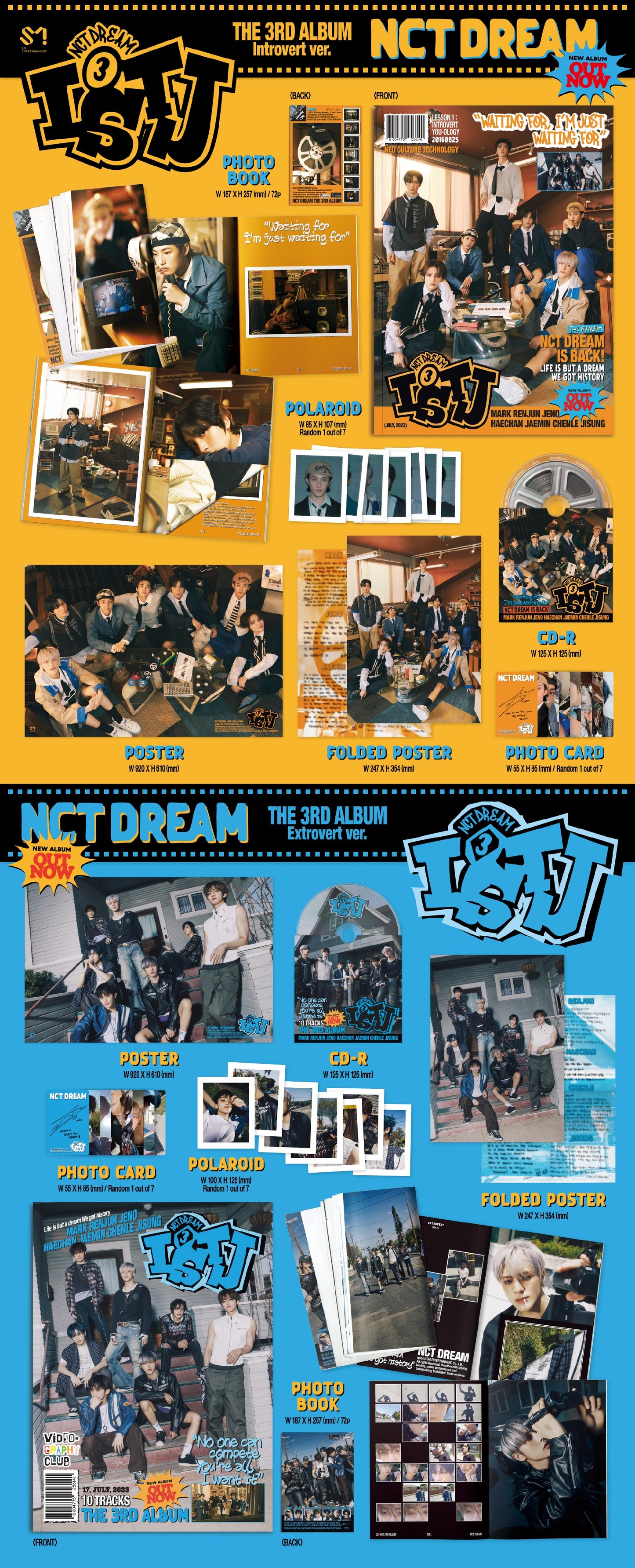 NCT DREAM - The 3rd Album [ISTJ] (Photobook Ver.) (2 TYPE Random)