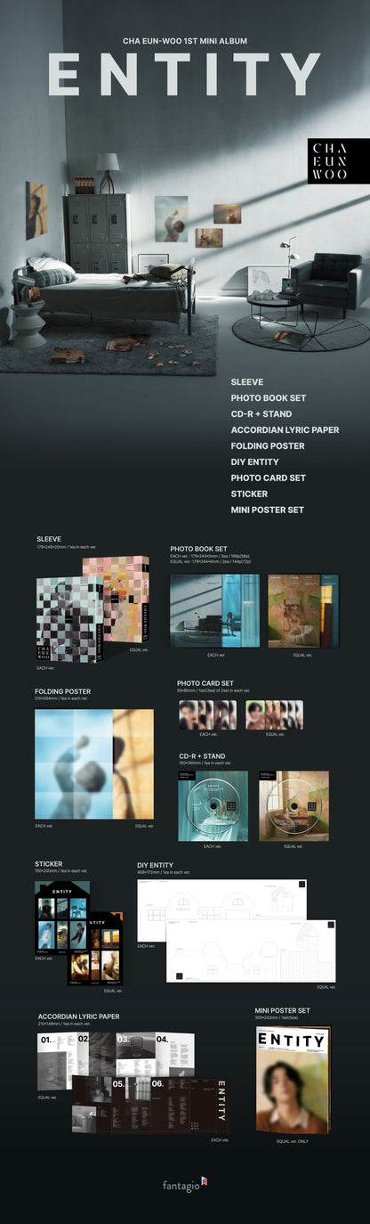 CHA EUN-WOO (ASTRO) - 1st Mini Album [ENTITY] (EACH Ver.)