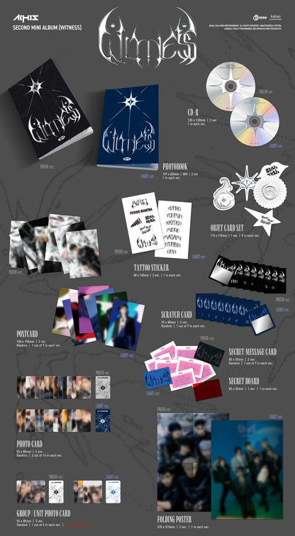ALL(H)OURS - 2nd Mini Album [WITNESS] (2 TYPE Random)