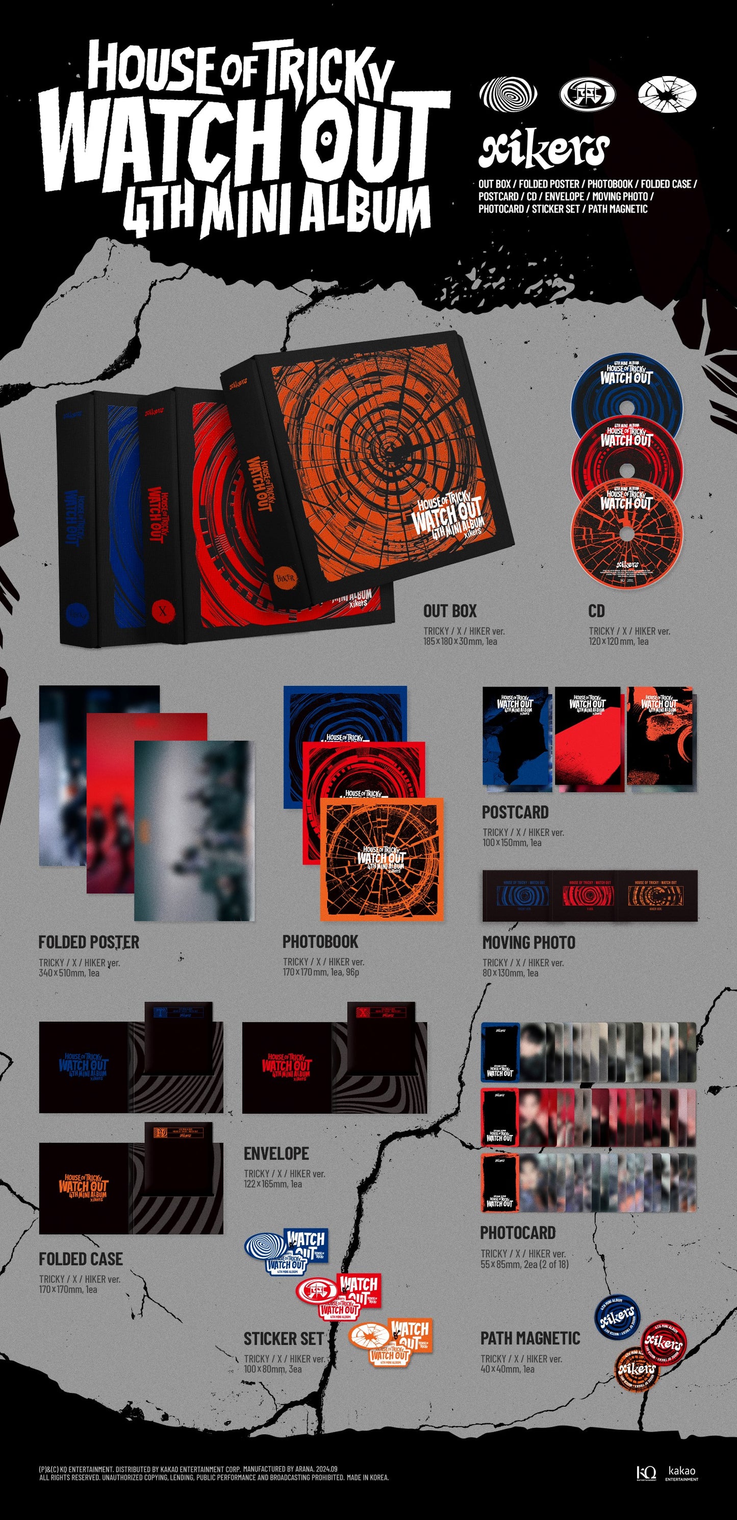 xikers - 4TH MINI ALBUM [HOUSE OF TRICKY : WATCH OUT] (Random Ver.)