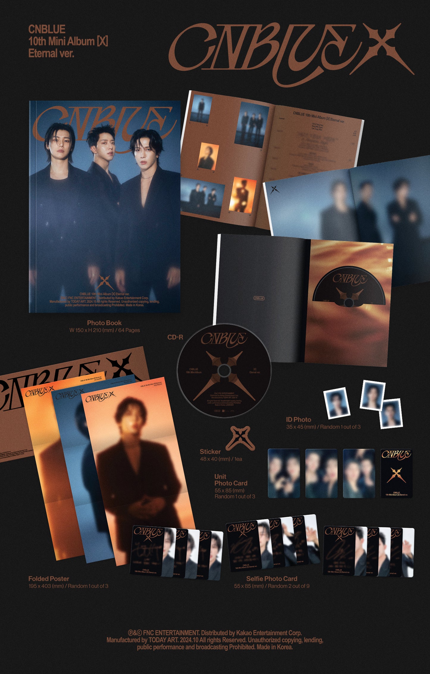 CNBLUE - 10th Mini Album [X] (2 TYPE Random)