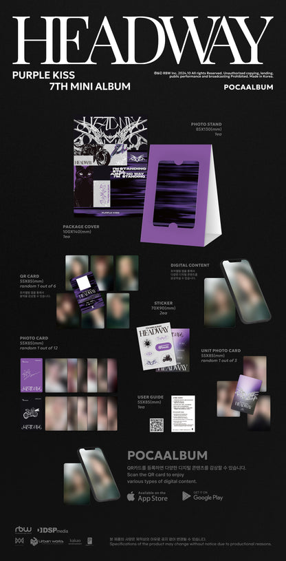 PURPLE KISS - 7th Mini Album [HEADWAY] (POCA Ver.)