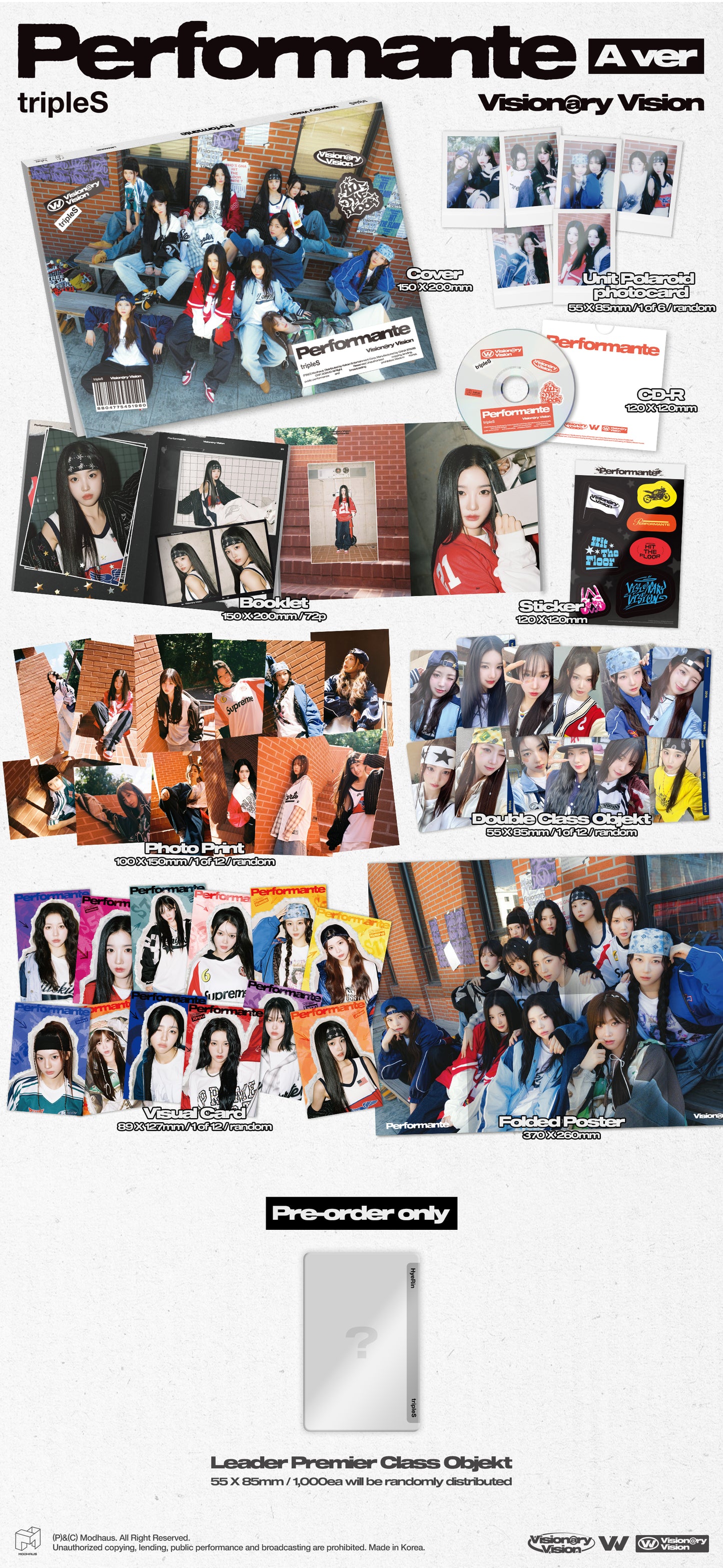 Visionary Vision (tripleS) - 1st Full Album [Performante] (2 TYPE Random)
