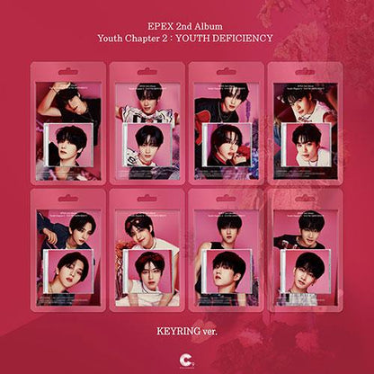 EPEX - 2nd Full Album [Youth Chapter 2 : YOUTH DEIFICIENCY] (Keyring Ver.) (8 TYPE Random)