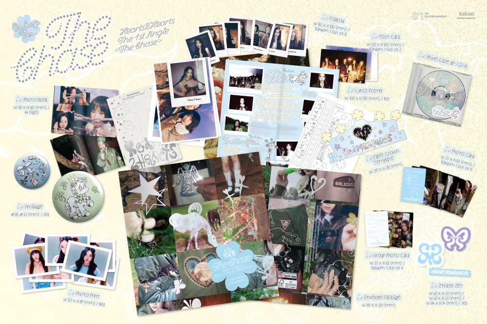 Hearts2Hearts - 1st single album [The Chase] (Package Ver.)