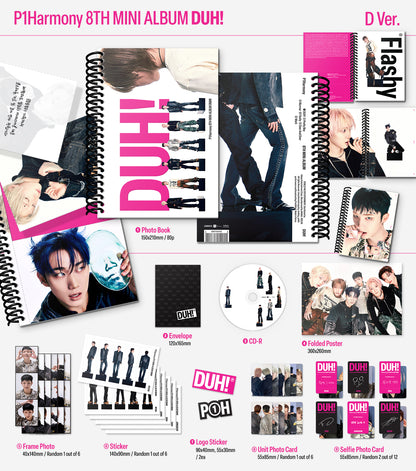 P1Harmony - 8th mini album [DUH!] (2 TYPES Random)