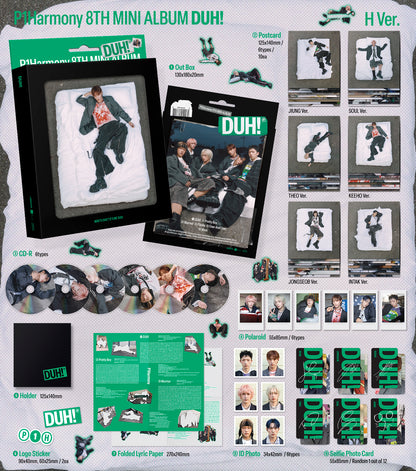 P1Harmony - 8th mini album [DUH!] (H Ver.) (Compact Ver.) (6 TYPES Random)