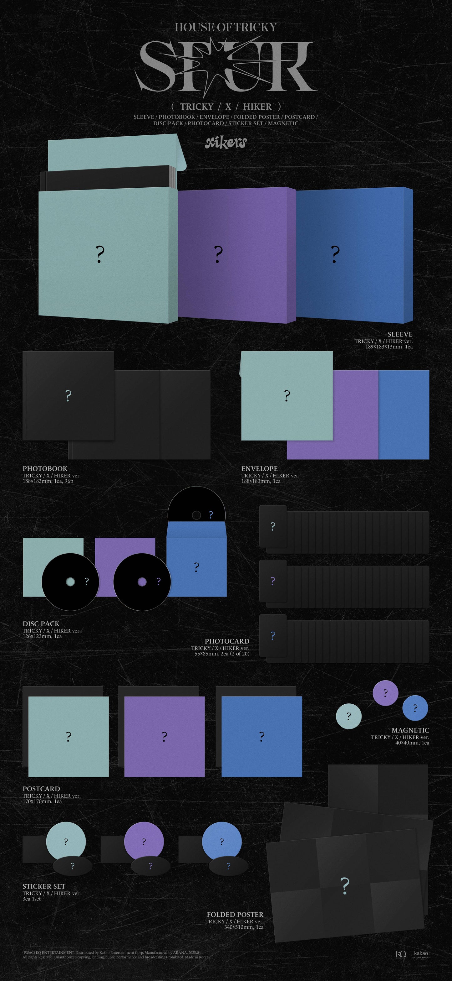 xikers - 5th mini album [HOUSE OF TRICKY : SPUR] (3 TYPES Random)