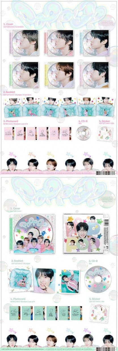NCT WISH - 2nd mini album [poppop] (Jewel Case Ver.) (7 TYPES Random)