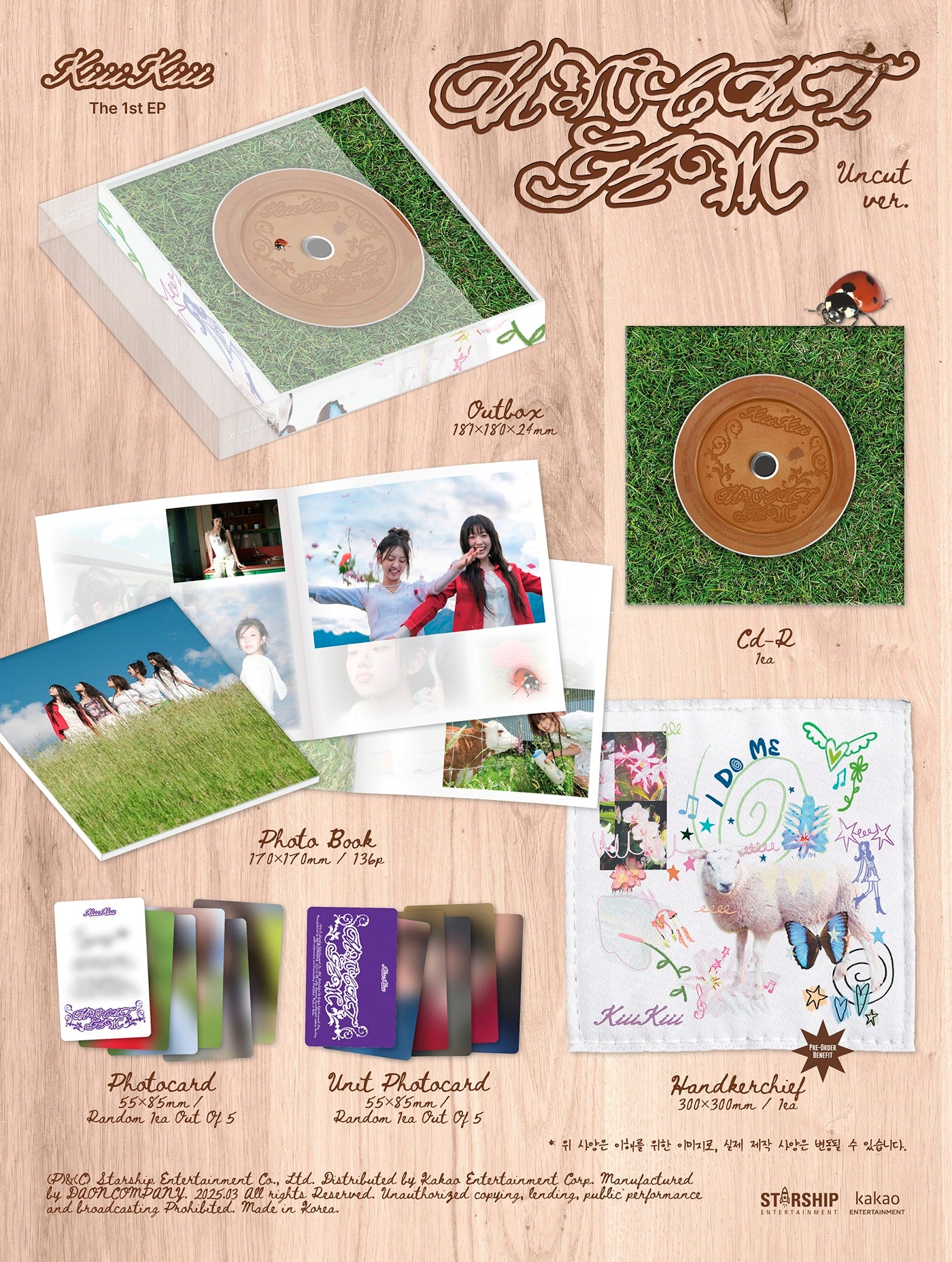 KiiiKiii - 1st mini album [UNCUT GEM] (UNCUT ver.)