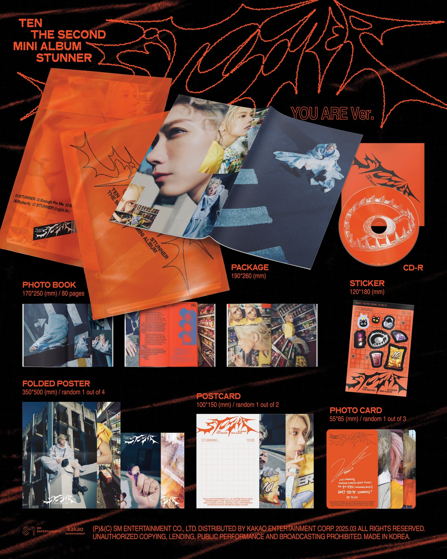 TEN - 2nd mini album [STUNNER] (YOU ARE Ver.)