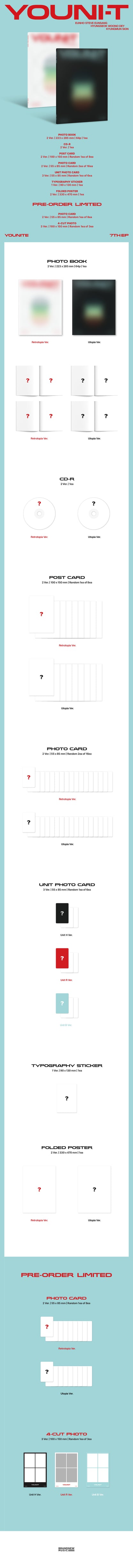 YOUNITE - 7th mini album [YOUNI-T] (2 TYPES Random)