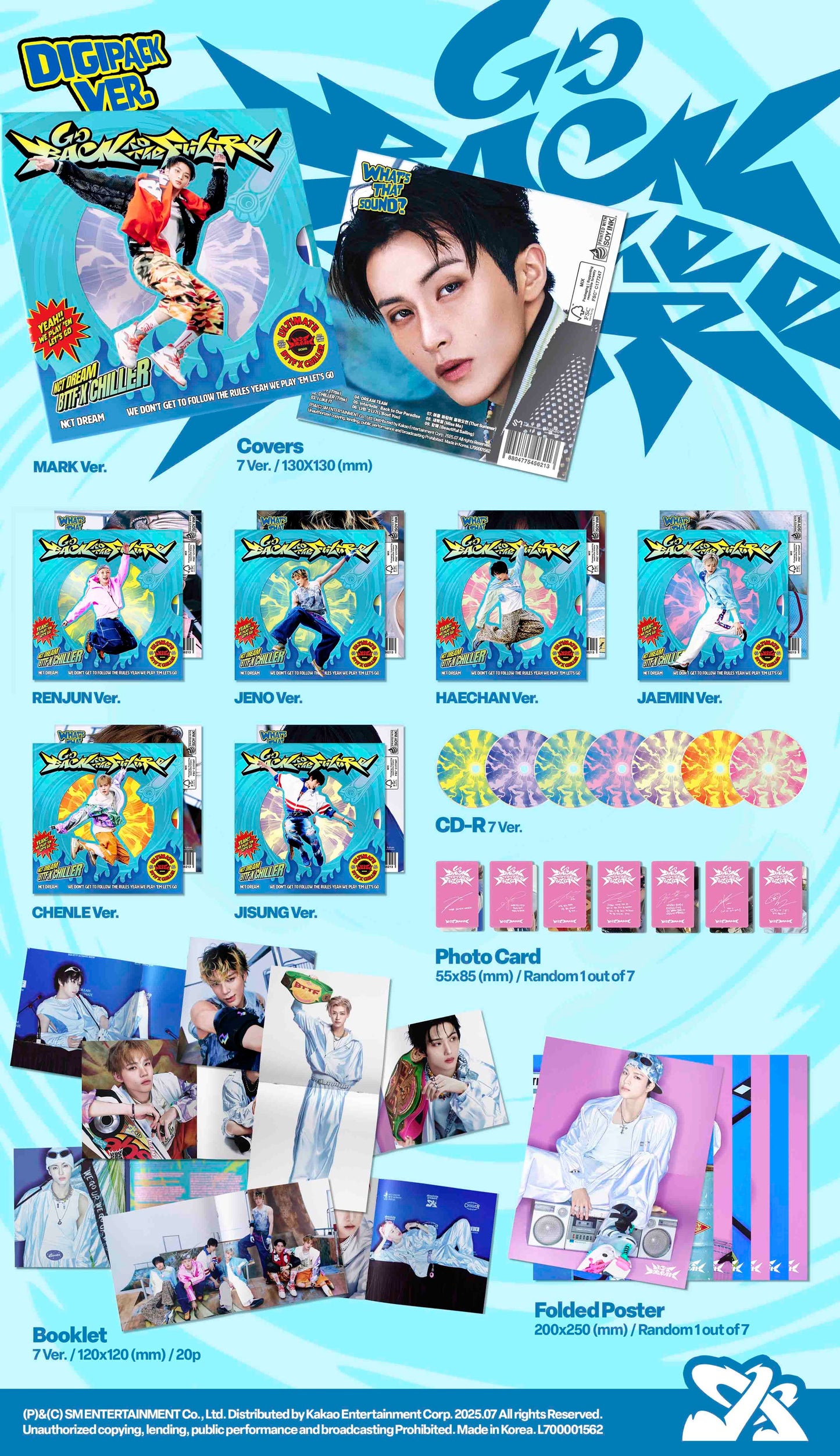 NCT DREAM [Go Back To The Future] (Digipack Ver.) (7 TYPES Random)