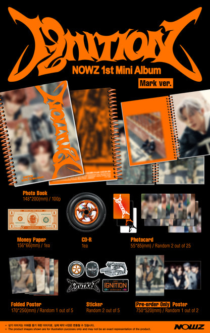 NOWZ - 1st mini album [IGNITION] (2 TYPES Random)