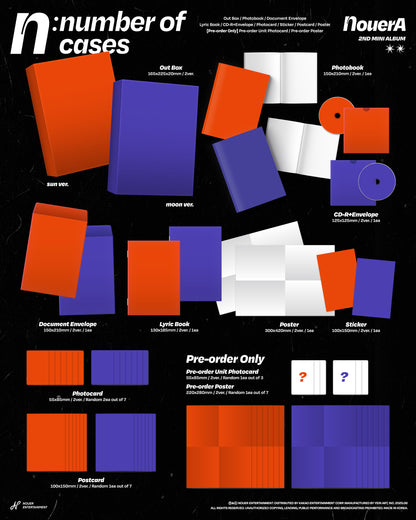 NouerA - 2nd mini album [n: number of cases] (2 TYPES Random)