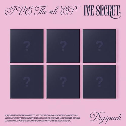 IVE - 4th mini album [IVE SECRET] (Digipack ver.) (6 TYPES Random) (LIMITED ver.)