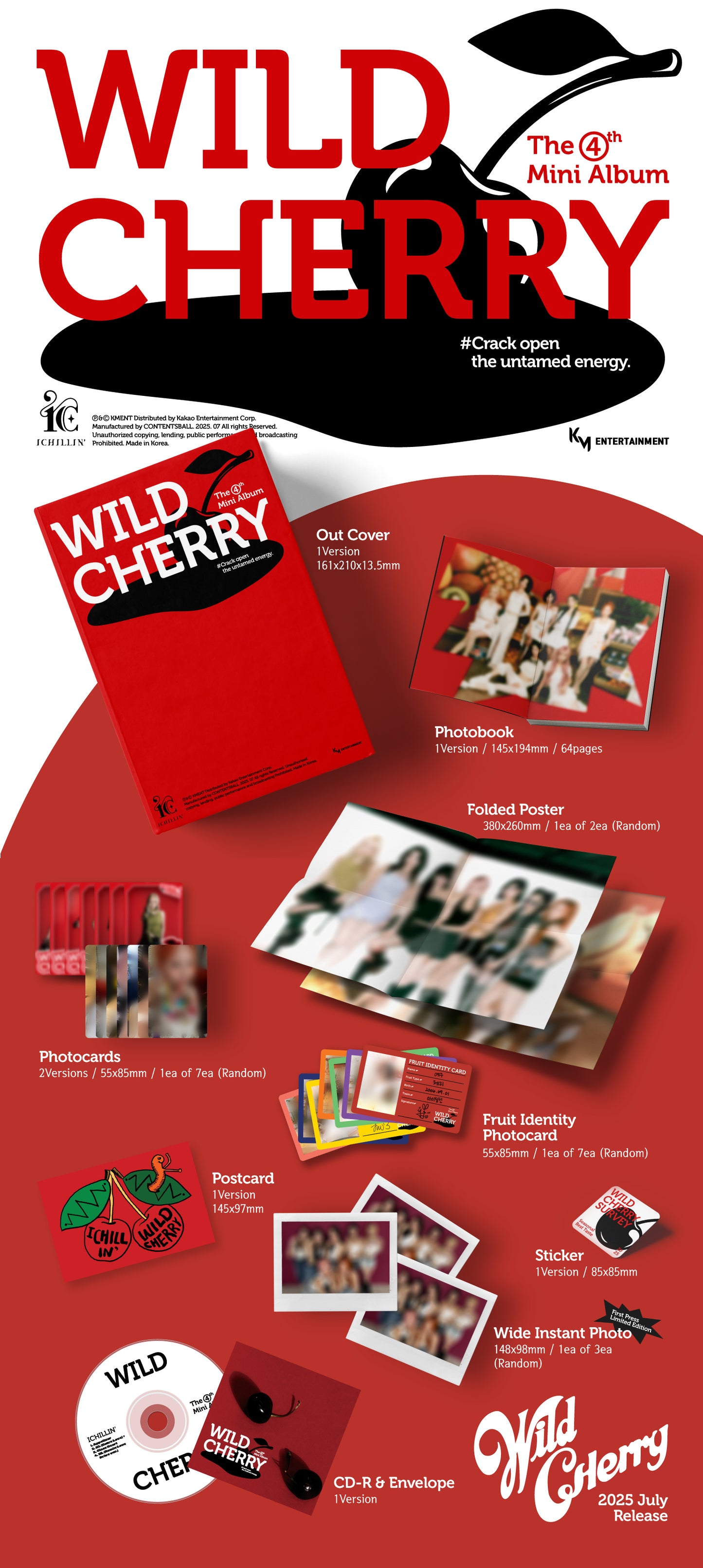 ICHILLIN' - 4th mini album [WILD CHERRY]