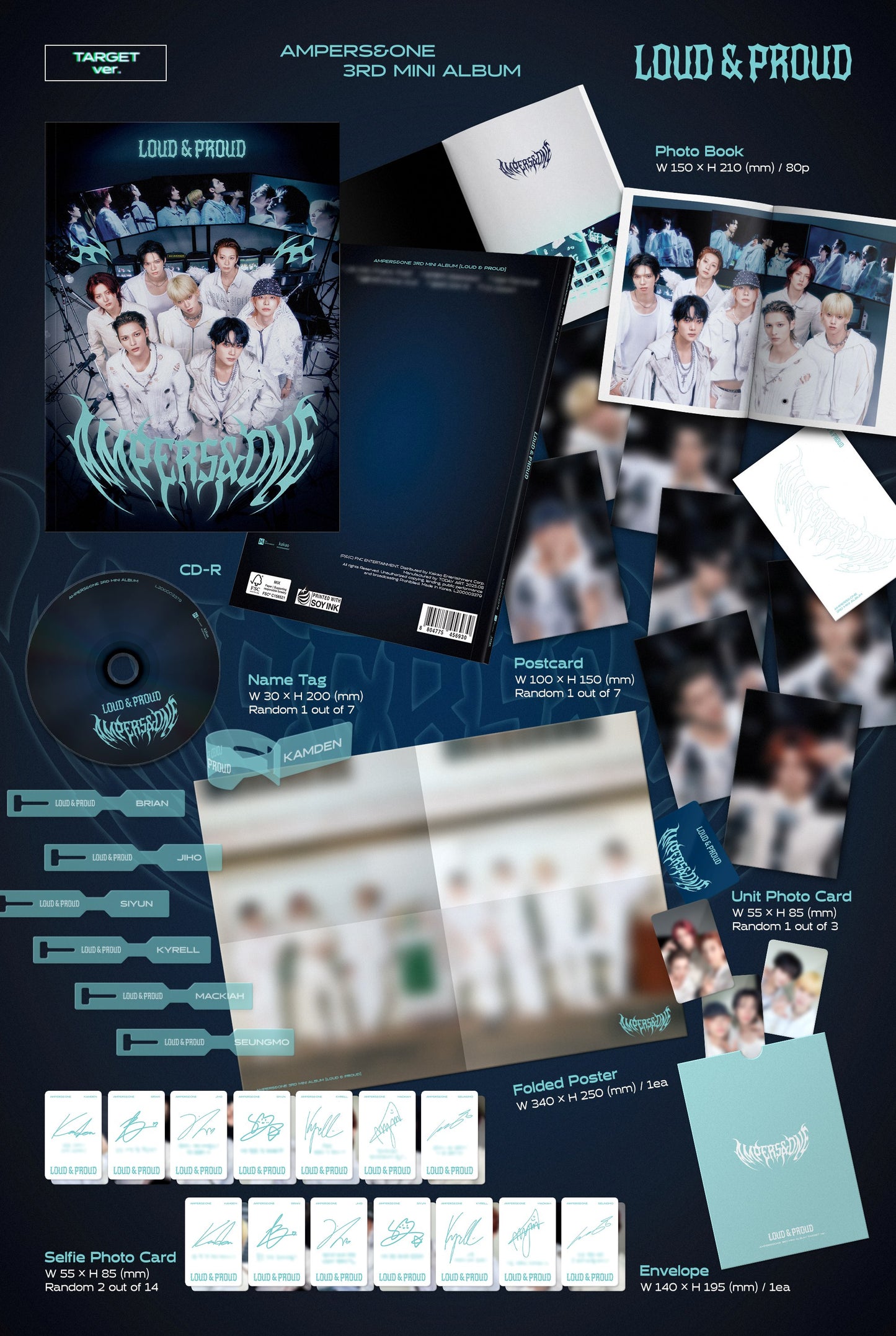 AMPERS&ONE - 3rd mini album [LOUD & PROUD] (2 TYPES RANDOM)