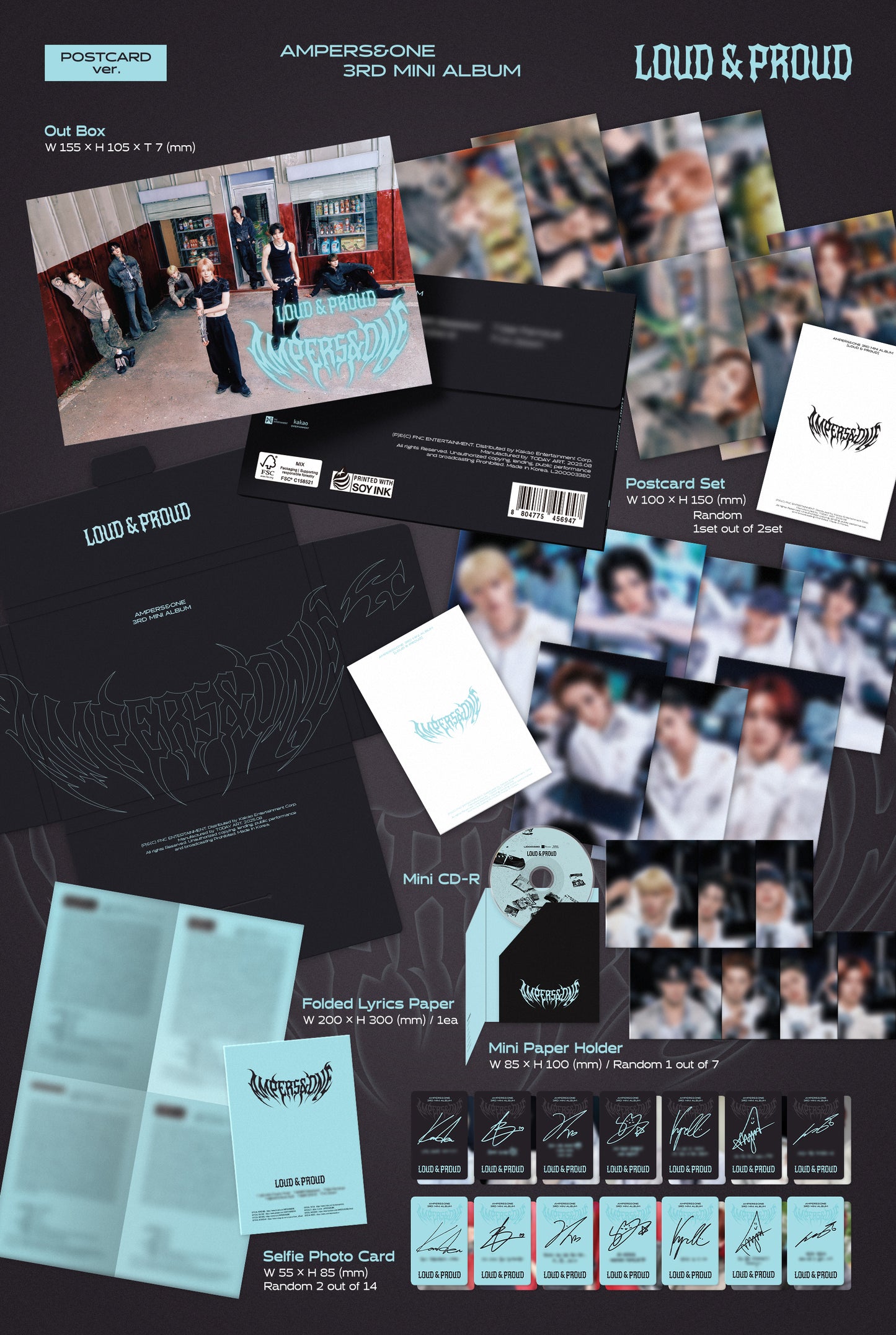 AMPERS&ONE - 3rd mini album [LOUD & PROUD] (POSTCARD ver.)