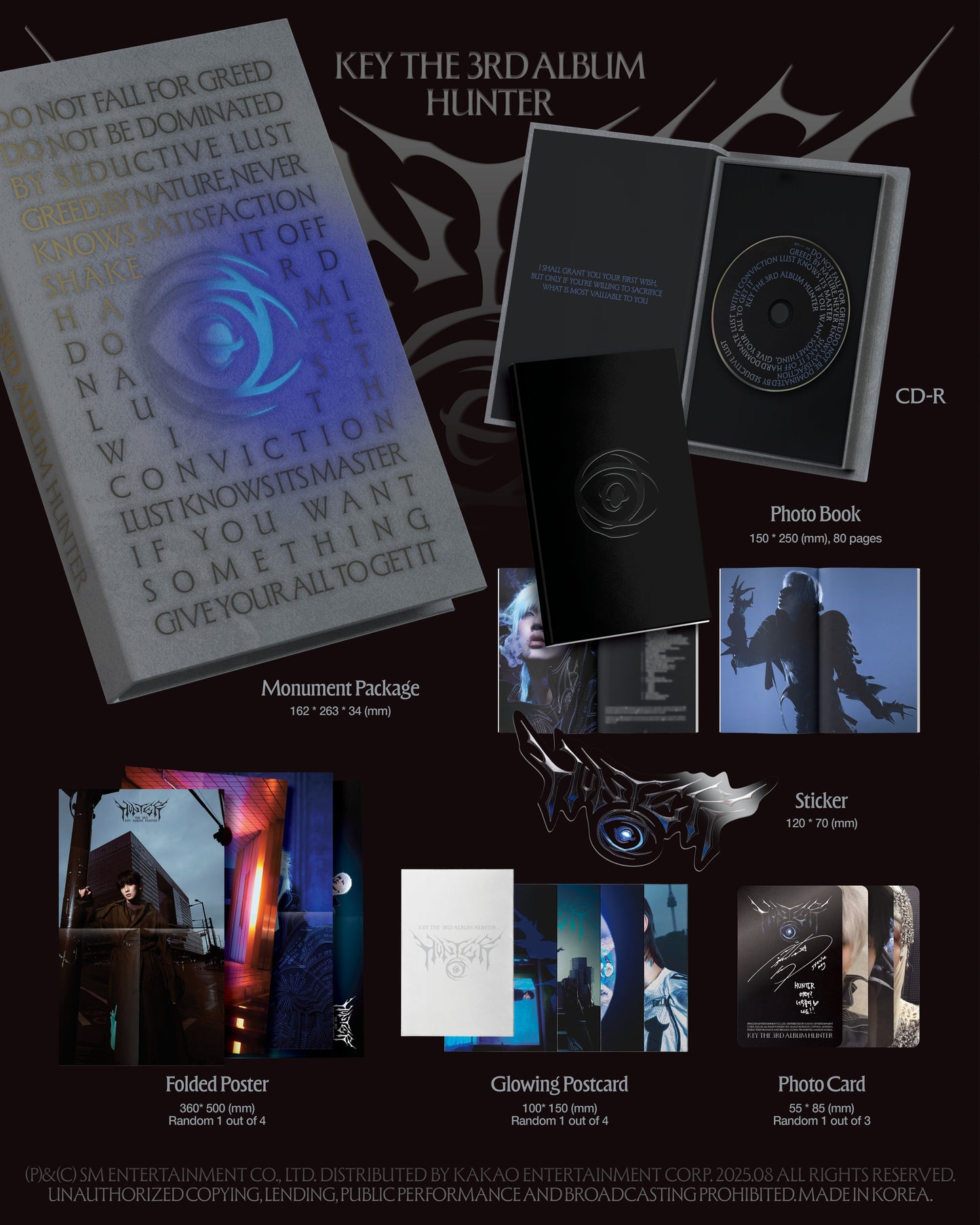 SHINEE KEY - 3rd Full Album [HUNTER] (Monument Ver.)