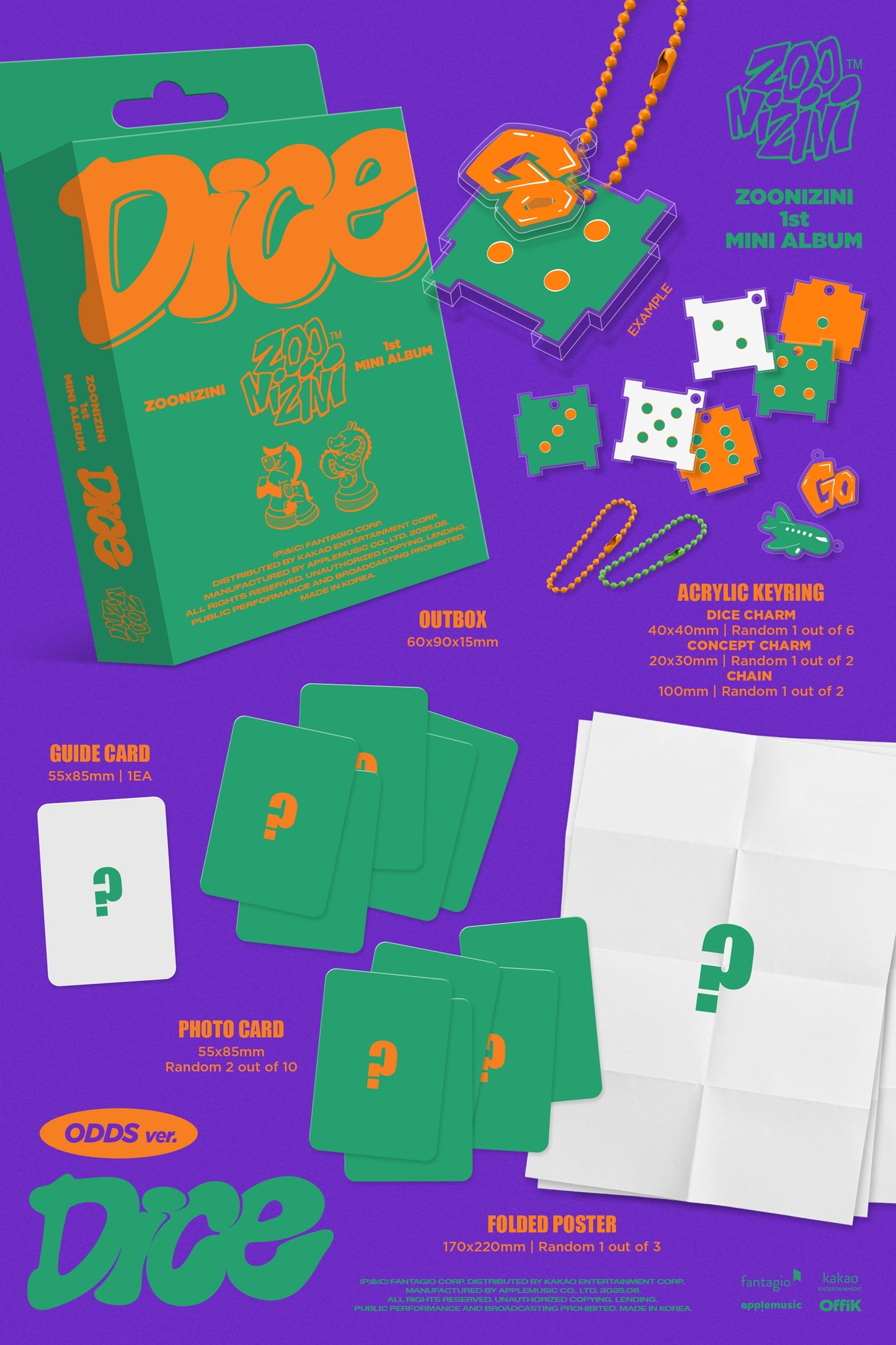 ASTRO ZOONIZINI - 1st mini album [DICE] (ODDS ver.) (META)