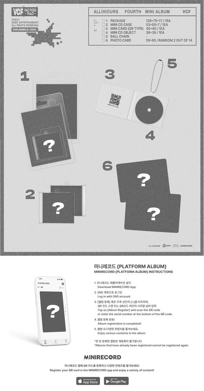 ALL(H)OURS - 4th mini album [VCF] (CRUMBLE ver.)