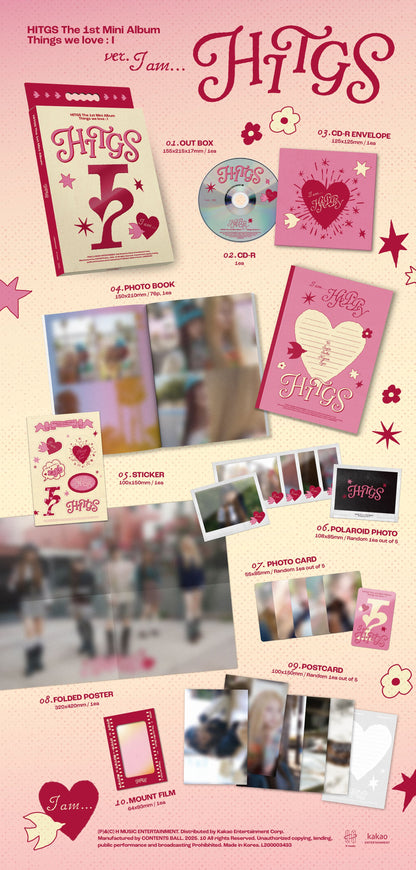 HITGS - 1st Mini Album [Things we love : I] (2 TYPES Random)