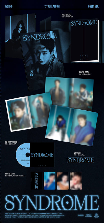WONHO - 1ST FULL ALBUM [SYNDROME] (3 TYPES Random)