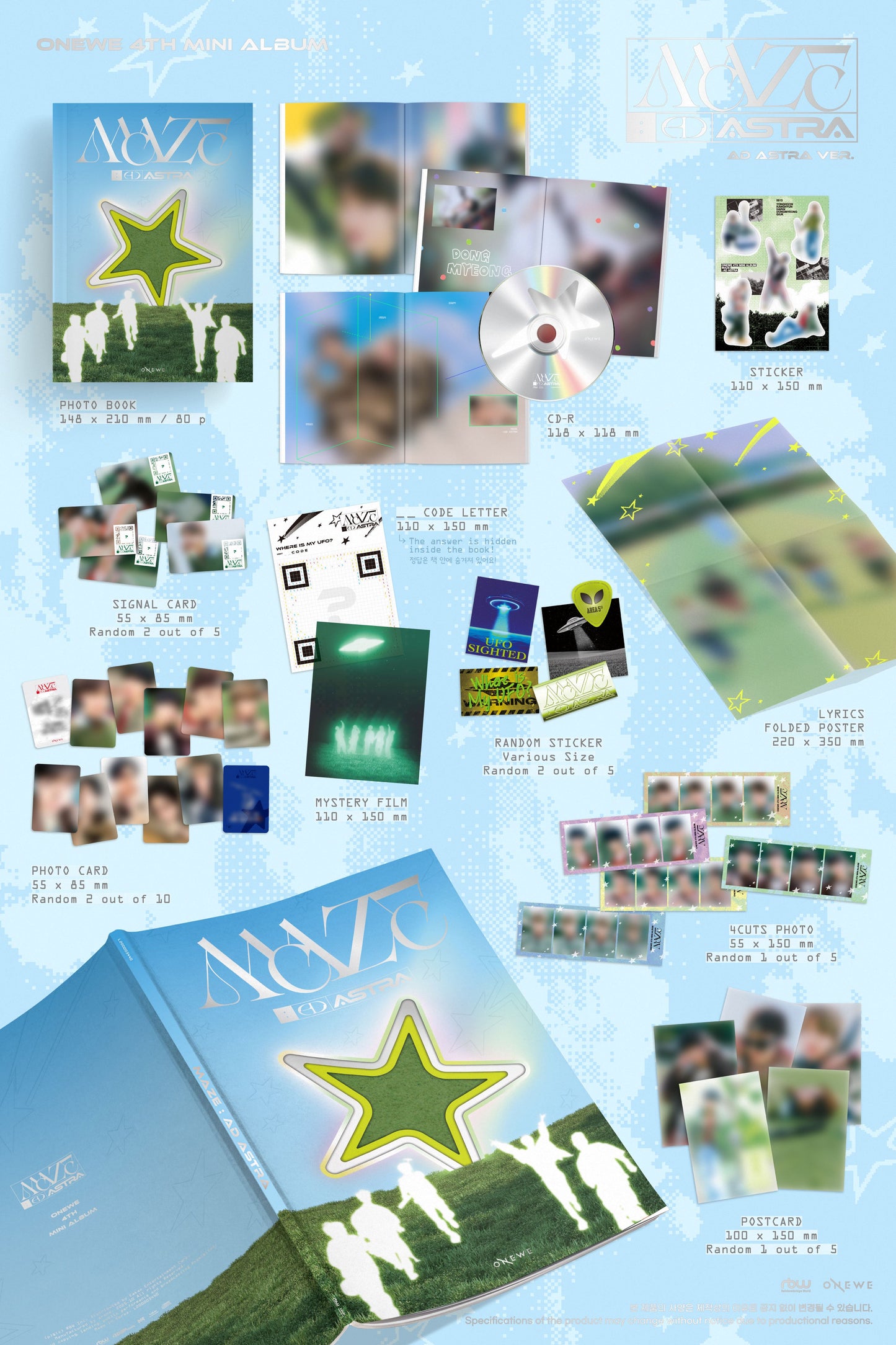 ONEWE - 4th mini album [MAZE : AD ASTRA] (AD ASTRA ver.)