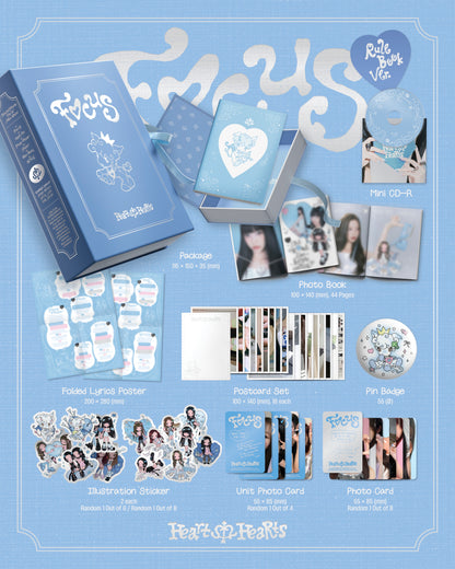 Hearts2Hearts - 1st mini album [FOCUS] (Rule Book Ver.)