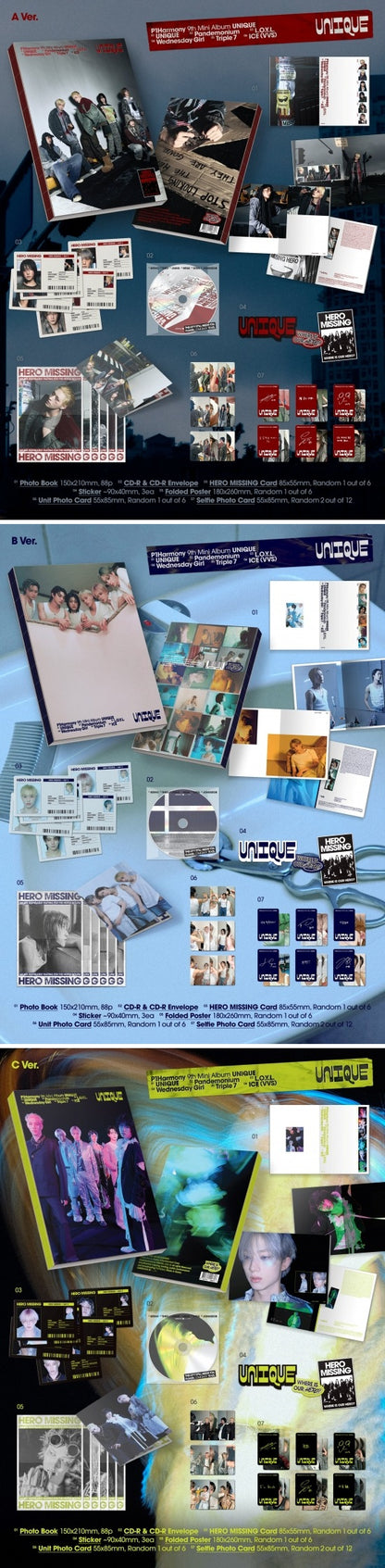 P1Harmony - 9th mini album [UNIQUE] (Photobook Ver.) (3 TYPES Random)