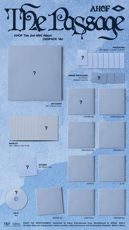 AHOF - 2nd mini album [The Passage] (DIGIPACK Ver.) (9 TYPES Random)