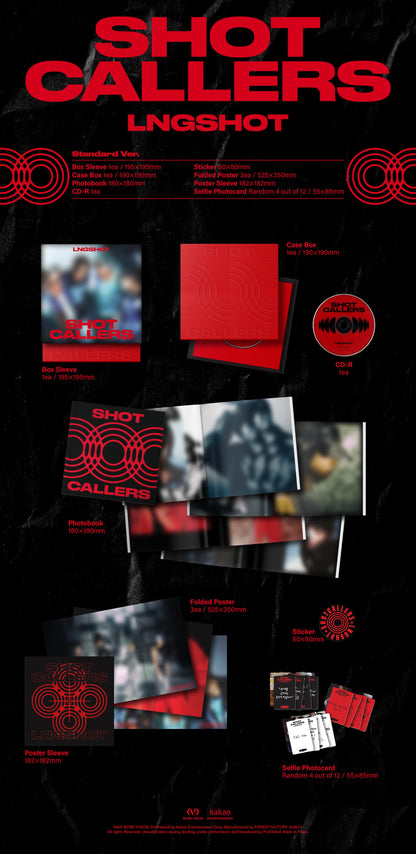 LNGSHOT - 1st EP Album [SHOT CALLERS] (Standard Ver.)