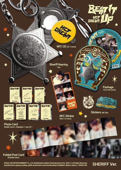 NCT DREAM - 6th mini album [Beat It Up] (Sheriff Ver.) (Smart Album)