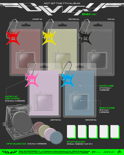 NCT 127 - 7th Full Album [BLINGY] (SMini Ver.) (Smart Album) (5 TYPES Random)