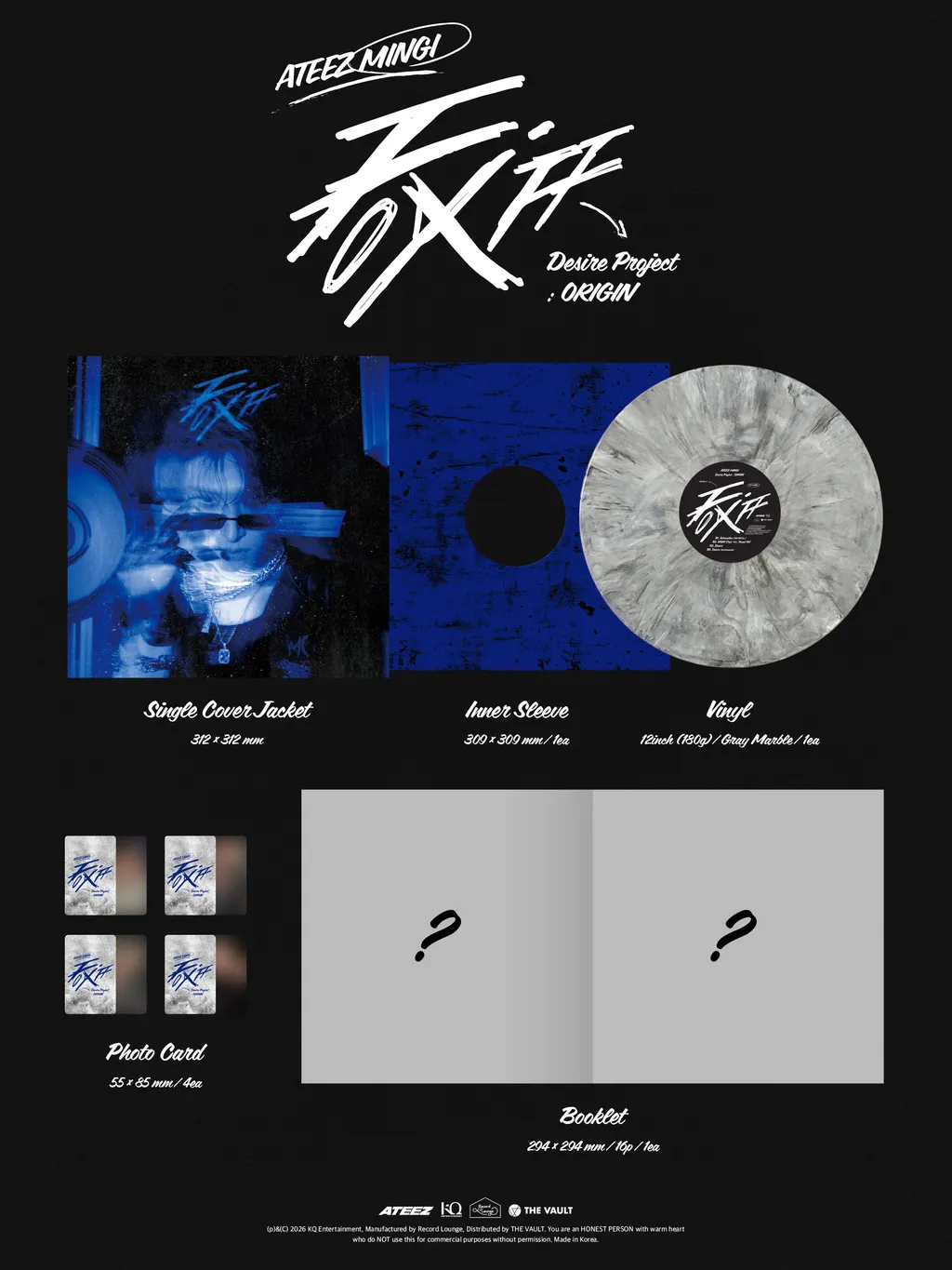 MINGI (ATEEZ) - [FIX OFF Desire Project : ORIGIN] (Vinyl)