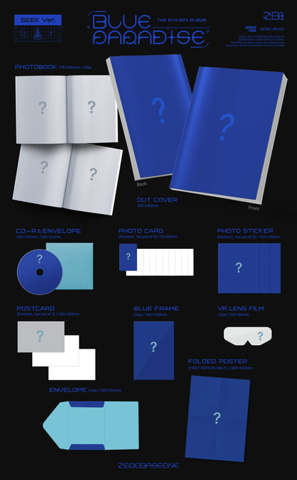 ZEROBASEONE - 5th mini album [BLUE PARADISE] (2 TYPES Random)