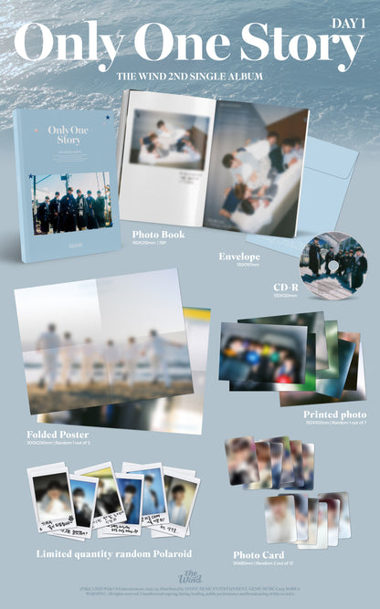 The Wind - 2nd Single Album [Only One Story] (2 TYPES Random)