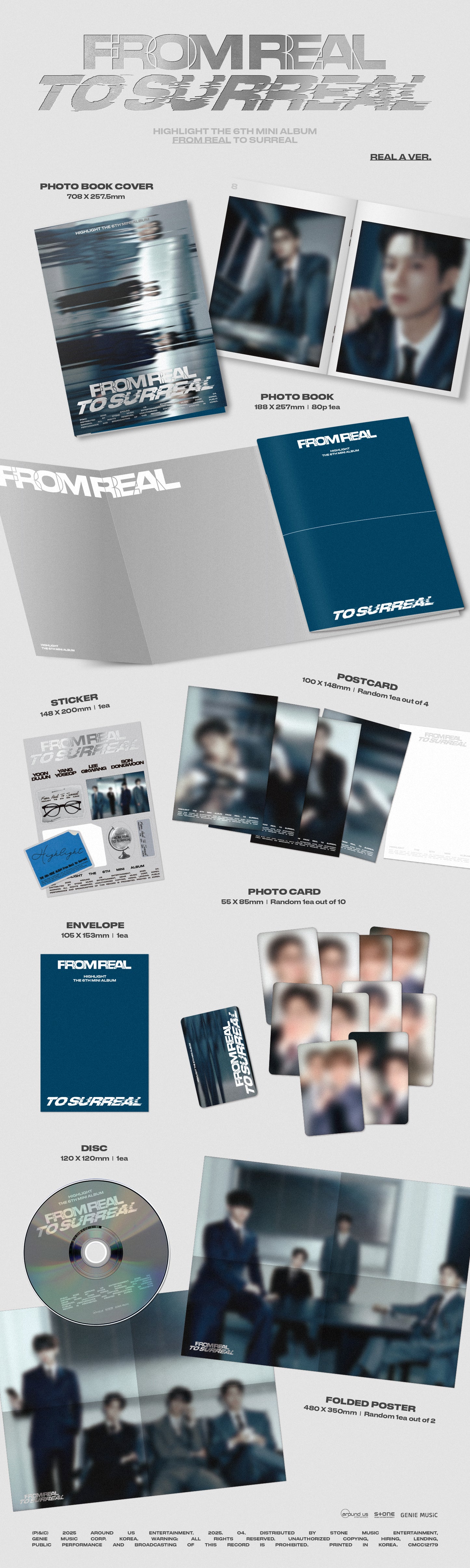 HIGHLIGHT - 6th mini album [From Real to Surreal] (Photo Book Ver.) (4 TYPES Random)