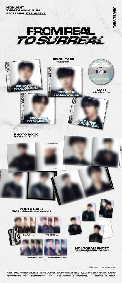 HIGHLIGHT - 6th mini album [From Real to Surreal] (JEWEL Ver.) (4 TYPES Random)