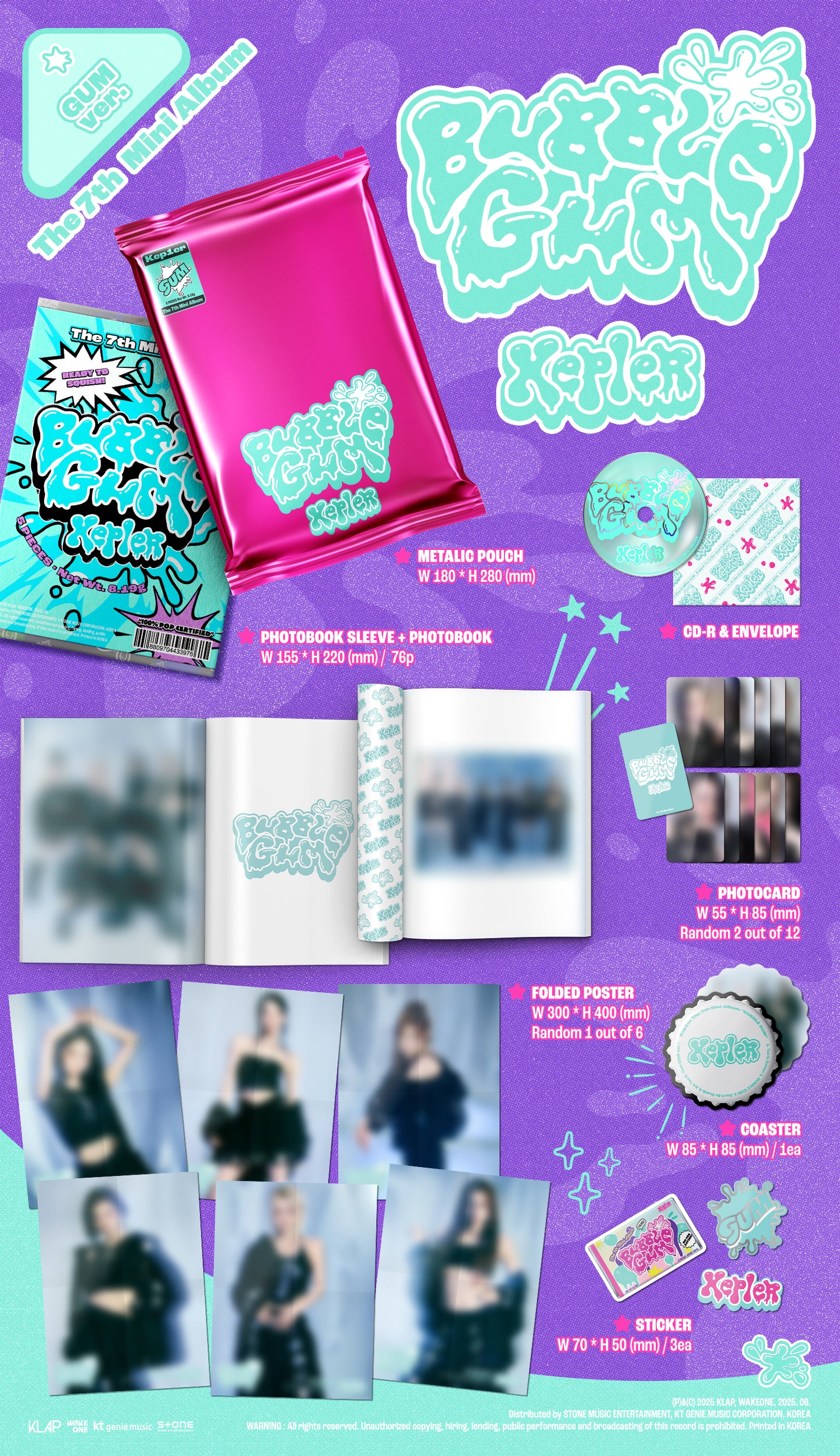 Kep1er - 7th Mini Album [BUBBLE GUM] (2 TYPES Random)