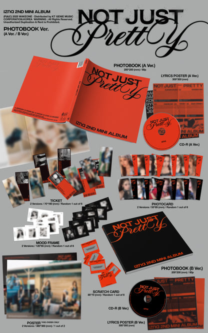 izna - 2nd mini album [Not Just Pretty] (PHOTOBOOK Ver.) (2 TYPES Random)