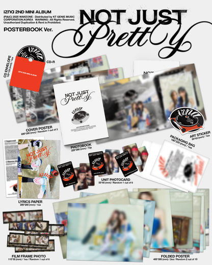 izna - 2nd mini album [Not Just Pretty] (POSTERBOOK Ver.) (3 TYPES Random)