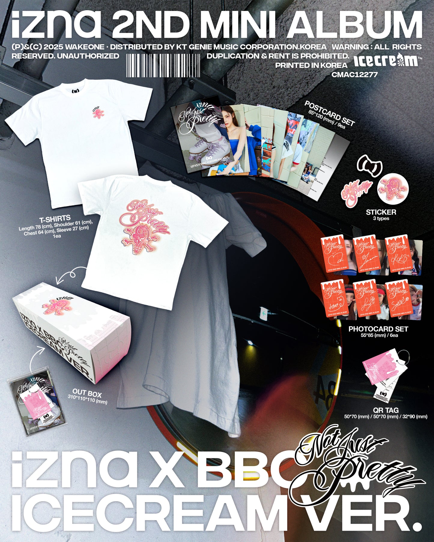 izna - 2nd mini album [Not Just Pretty] (izna X BBC ICECREAM Ver.) (Limited Edition)
