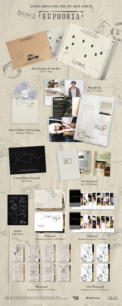 ALPHA DRIVE ONE - 1st mini album ‘EUPHORIA’ (STAR ROAD ver.)