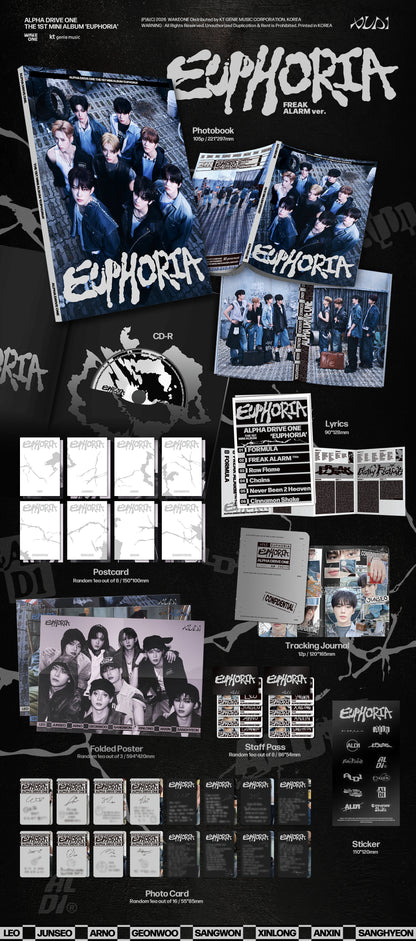 ALPHA DRIVE ONE - 1st mini album ‘EUPHORIA’ (FREAK ALARM ver.)
