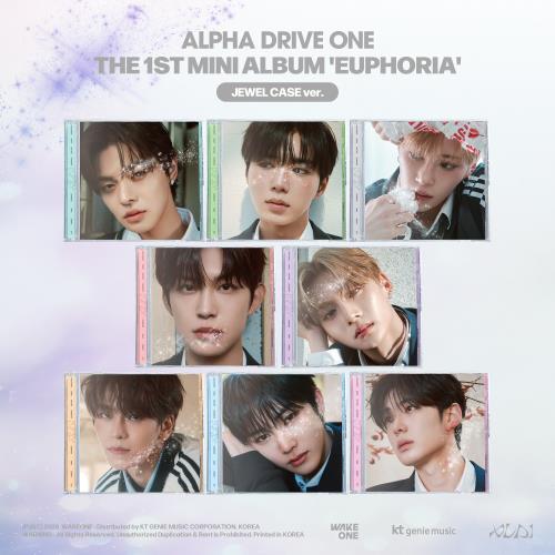 ALPHA DRIVE ONE - 1st mini album ‘EUPHORIA’ (JEWEL CASE ver.) (8 TYPES Random)
