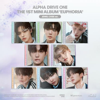 ALPHA DRIVE ONE - 1st mini album ‘EUPHORIA’ (JEWEL CASE ver.) (8 TYPES Random)