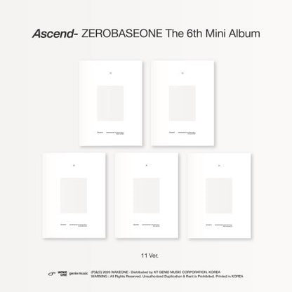 ZEROBASEONE - 6th mini album [Ascend-] (11 Ver.) (5 TYPES Random)