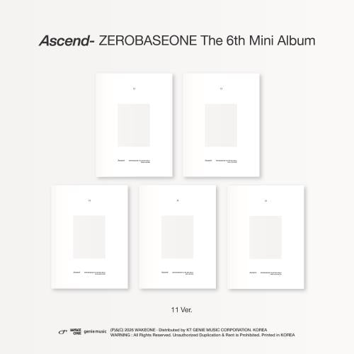 ZEROBASEONE - 6th mini album [Ascend-] (11 Ver.) (5 TYPES Random)